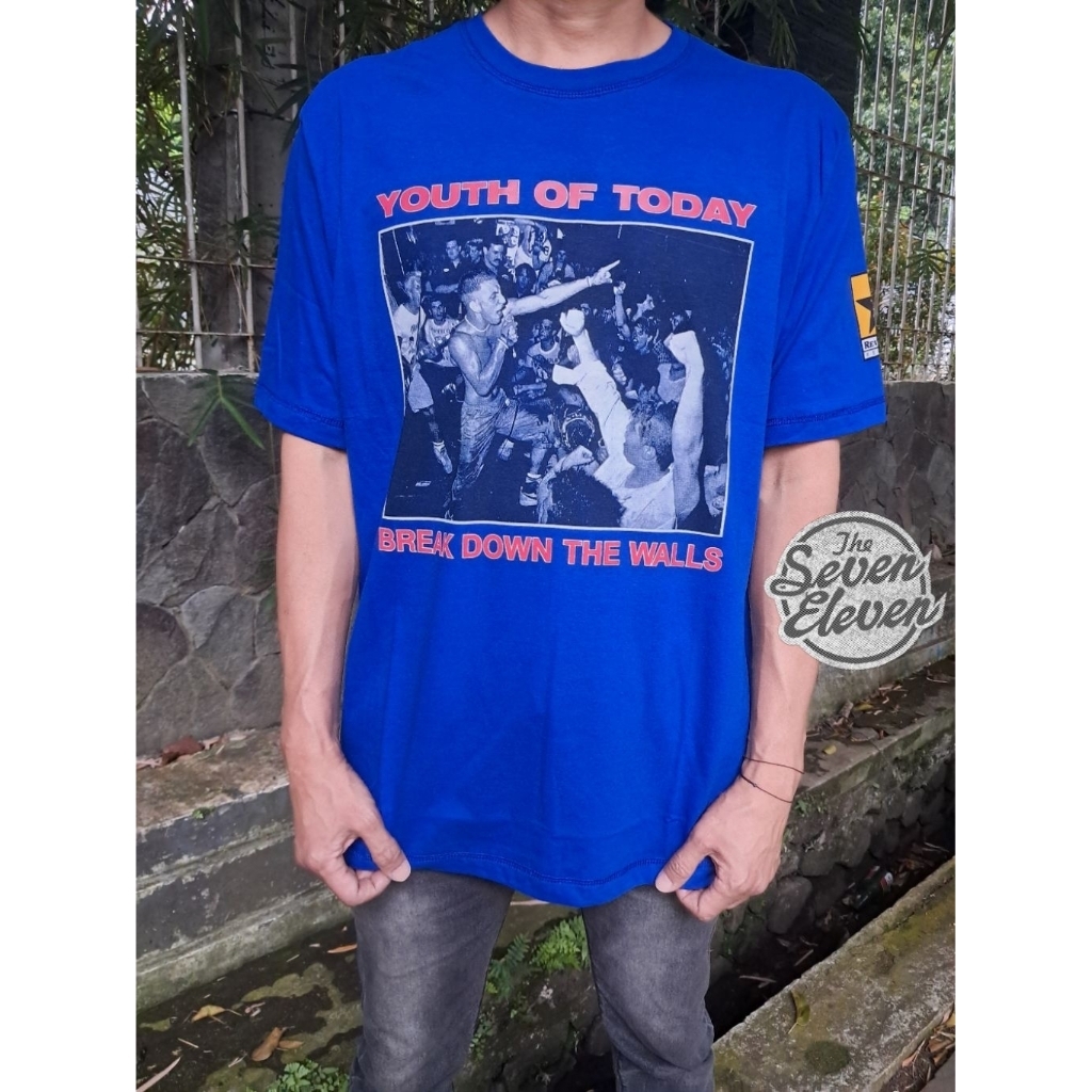 Youth Of Today T-shirt Straight Edge Hardcore Band Kaos Asli 100% Cotton Combed