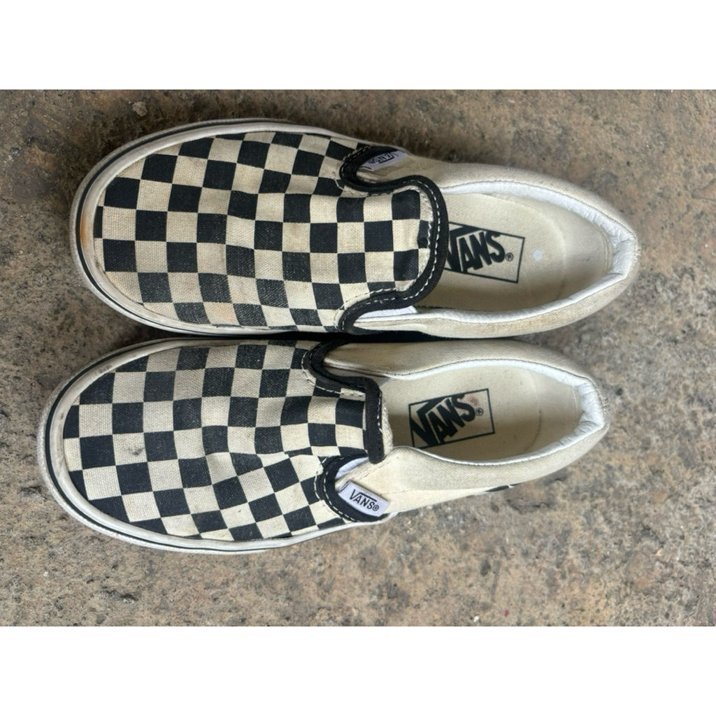 Preloved Original Vans checkboard Kids