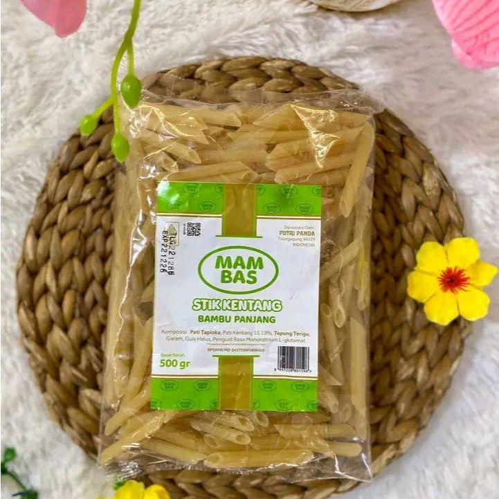 Mam Bas stik kentang mentah bulat bambu panjang 250gr - 500gr ide jualan terbaik stik kentang goreng