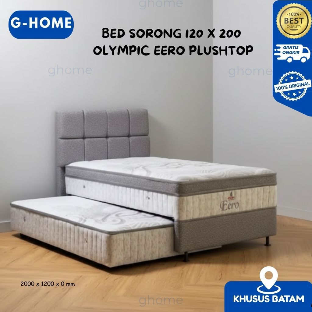 BED SORONG 120 X 200 OLYMPIC EERO PLUSHTOP