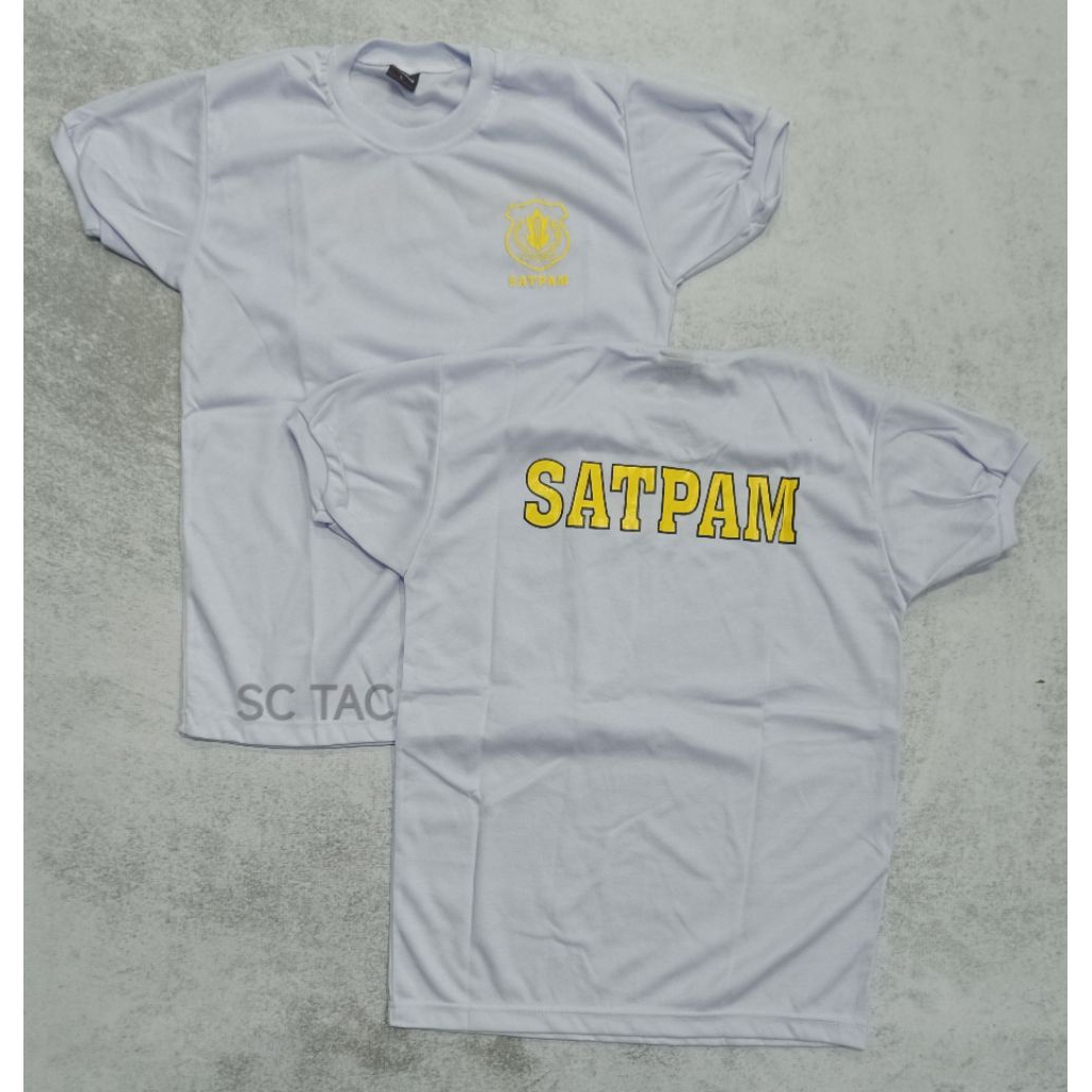 Kaos Dalam Satpam Putih Pendek/Kaos Satpam Putih