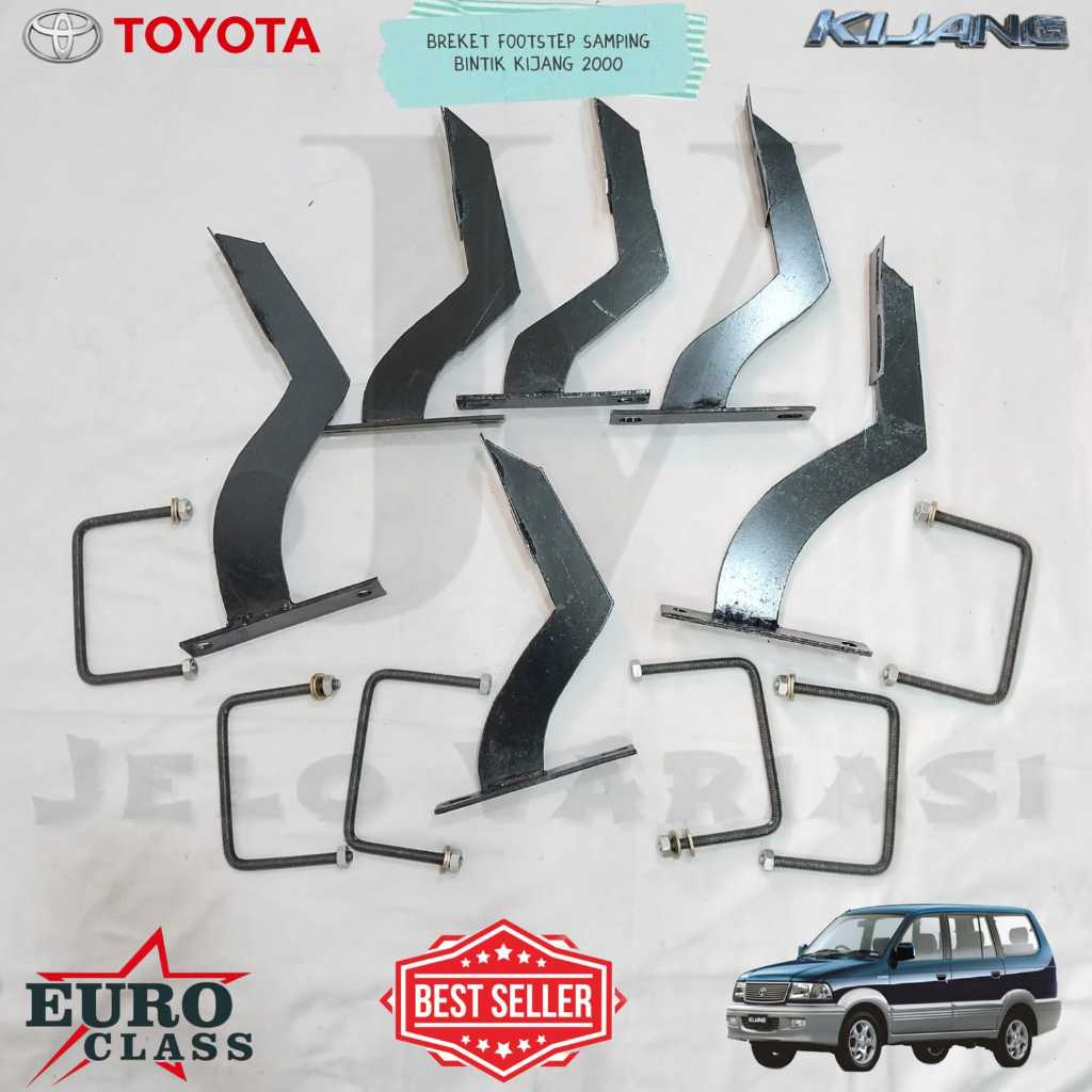 Breket + Baut FootStep Samping Model Bintik Mobil Kijang Kapsul 2000