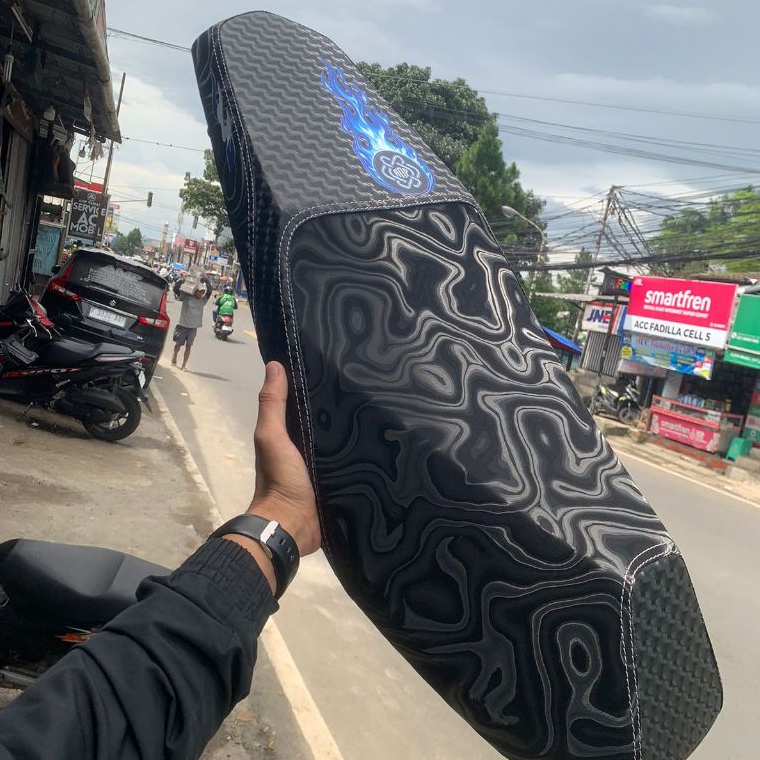 FULLSET Jok Motor Sintetis Standar Vario 125 150 New API AMP karbon 4D Wave FORGEDT Depan TENGAH Kul