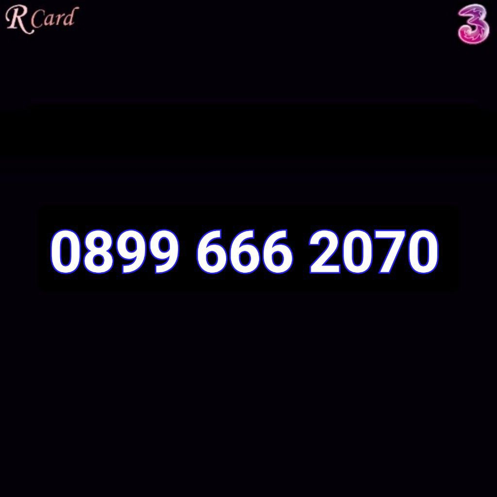 Perdana Nomor Cantik Three Tri 11 Digit 666 2070