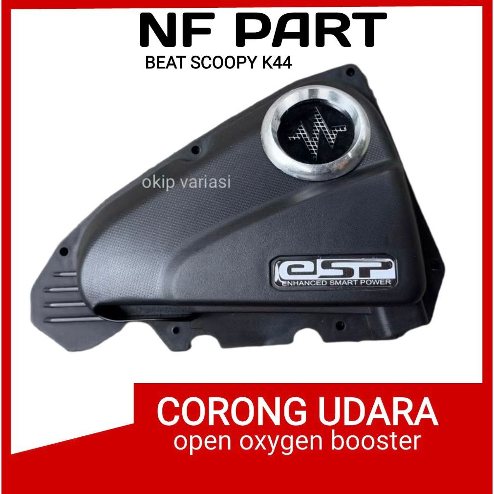 CORONG UDARA TUTUP FILTER BEAT ESP DONAT STICKER STANDARD ORI - BEAT ESP SCOOPY ESP & VARIO 110 ESP 