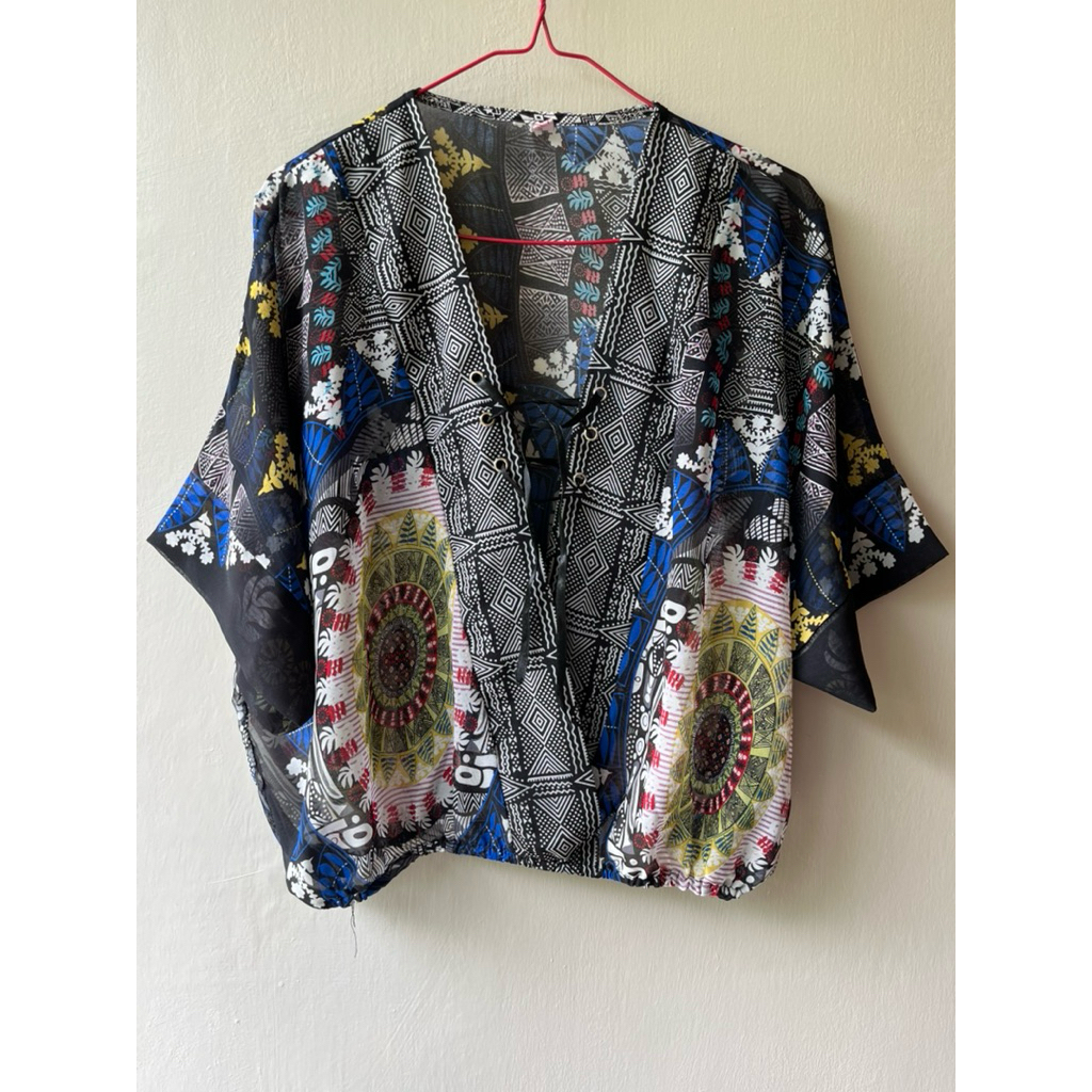 PRELOVED - Outer atasan sifon wanita - blouse sifon