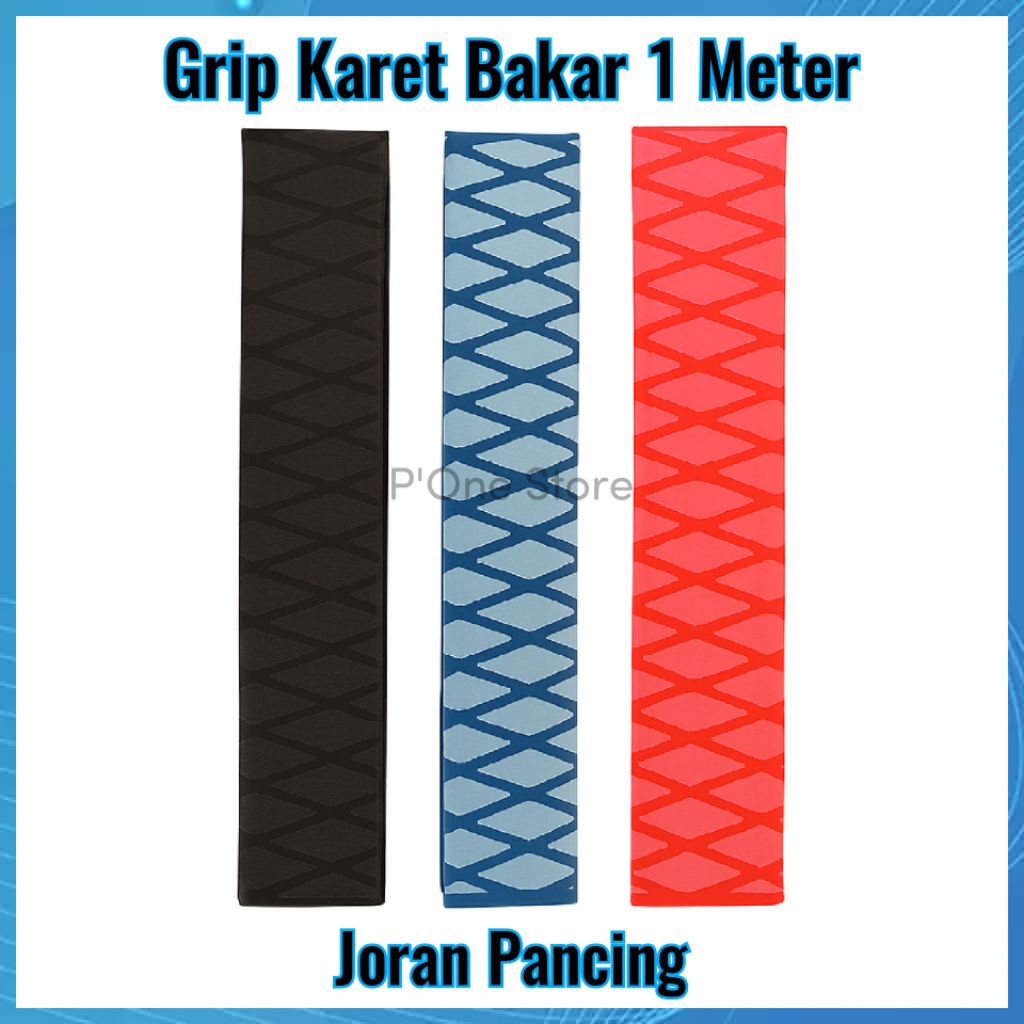 Grip Karet Bakar Joran Pancing Motif × Diameter 15mm - 50mm Panjang 1 Meter
