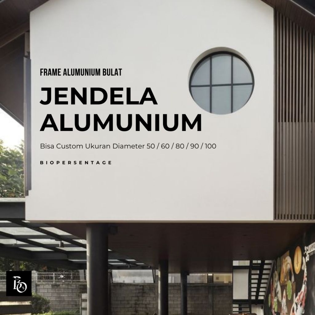 Kusen Jendela Aluminium Bulat – Frame Jendela Kaca Mati Custom