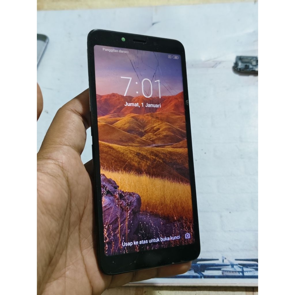 LCD PLUS FREM REDMI 6A ORIGINAL COPOTAN NORMAL MINUS TC RETAK LCD AMAN