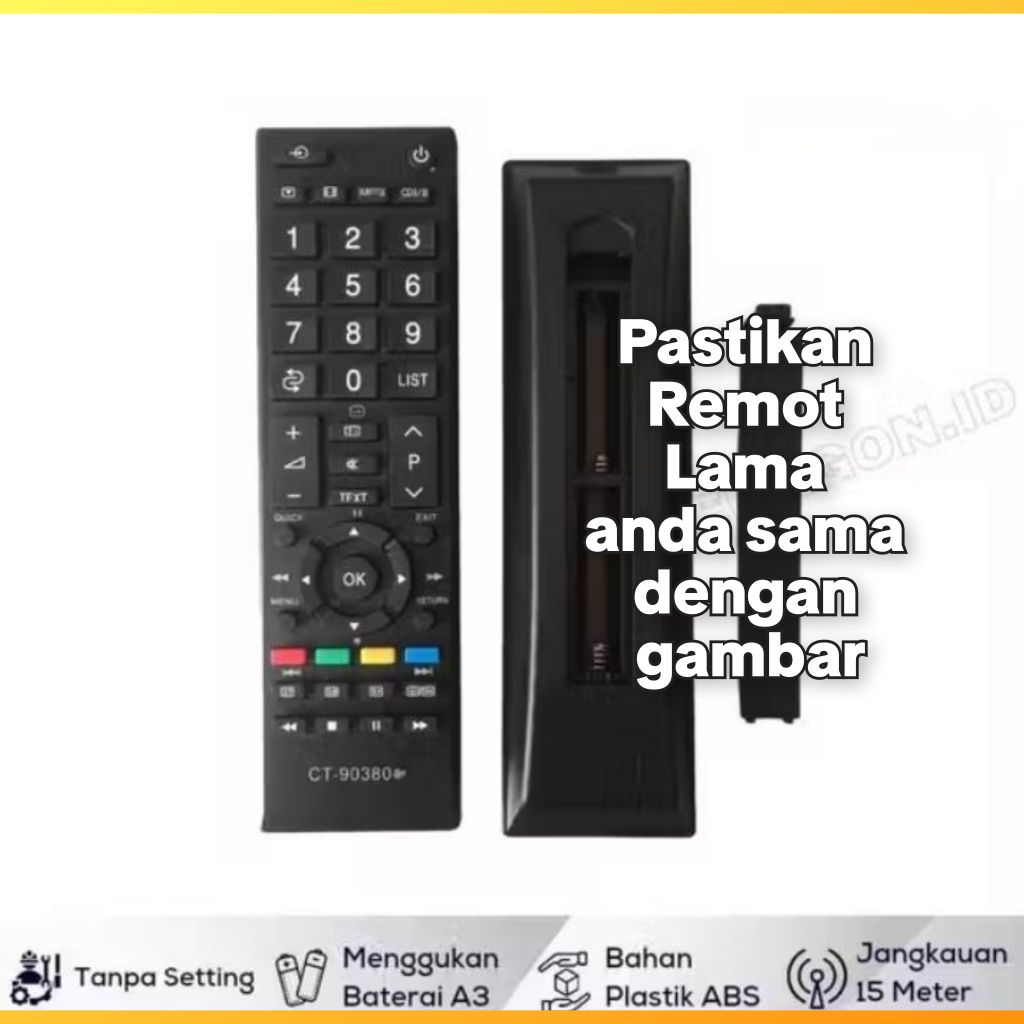 Remot TV Toshiba LED LCD REGZA CT90380