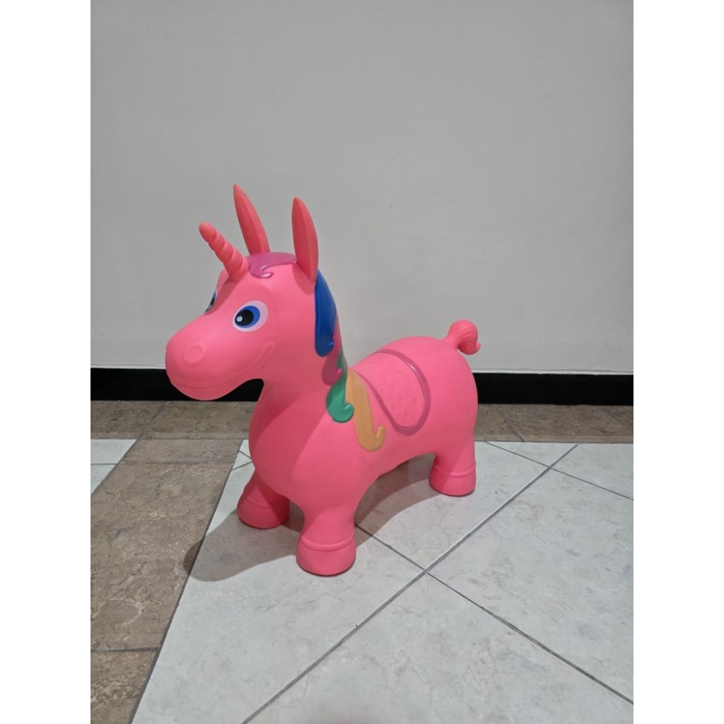 balon kuda pink baby mainan bayi anak preloved