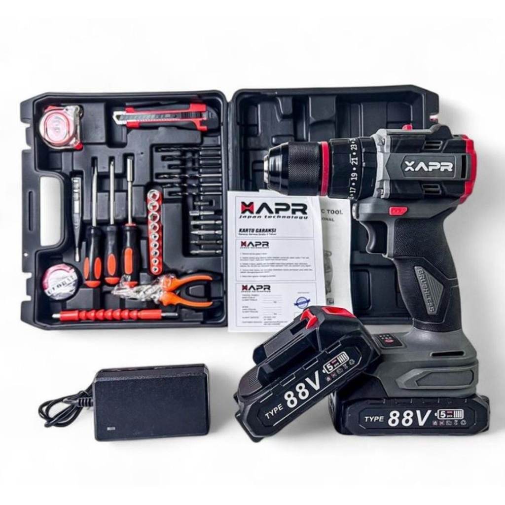 APR AP 20+ BOR CORDLESS 13MM BRUSHLESS/BOR BATERAI 13MM  BRUSHLESS