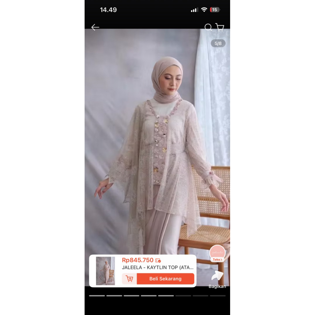 preloved baju jaleela