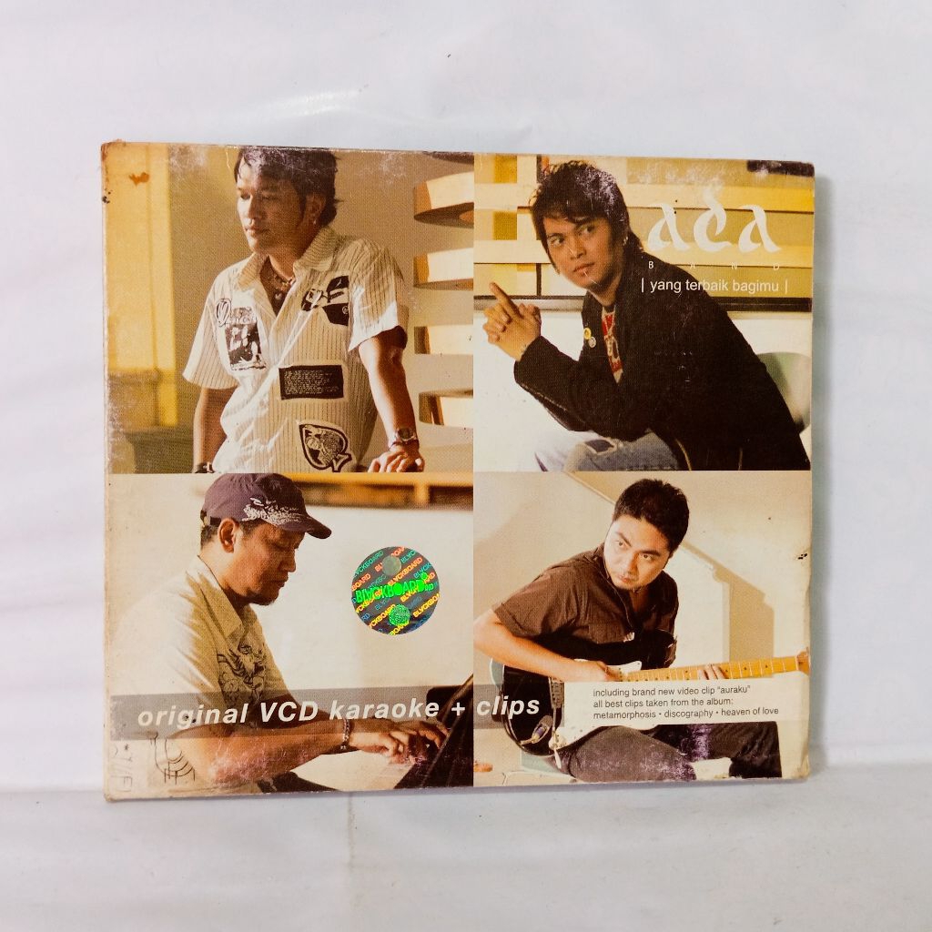 VCD Ada Band Yang Terbaik Bagimu VCD Karaoke + Clips
