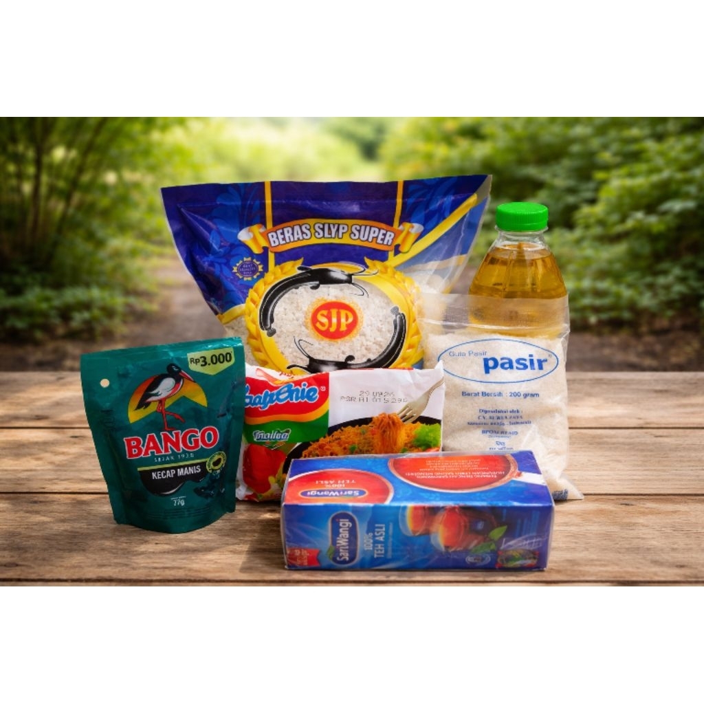 Parcel Lebaran Sembako atau Hampers Lebaran Sembako Paket Lengkap Dengan Beras