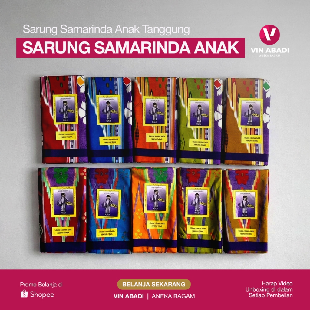 Sarung Anak Laki Junior / SD,SMP / Sholat / Kain Sutera Samarinda / 210