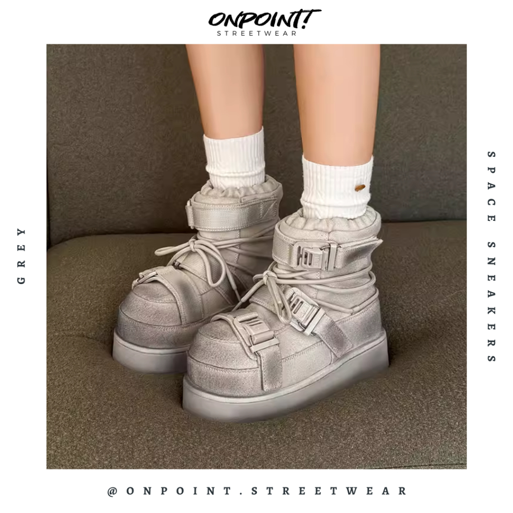 [PRE ORDER] Space Sneakers- sepatu sneakers pria korea original streetwear sneakers putih sepatu wan