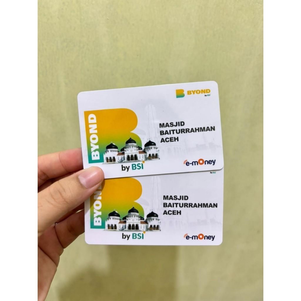 Kartu e-money BSI Masjid Raya Baiturahman Banda Aceh e-toll KRL