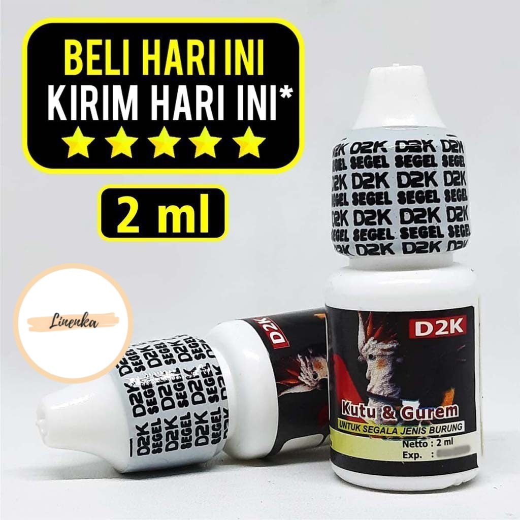 D2K KUTU GUREM OBAT BURUNG SAKIT KUTUAN OBAT ANTI KUTU BURUNG