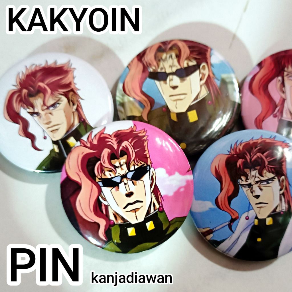 Pin Anime Noriaki Kakyoin Custom pin anime Jojos Bizarre Adventure