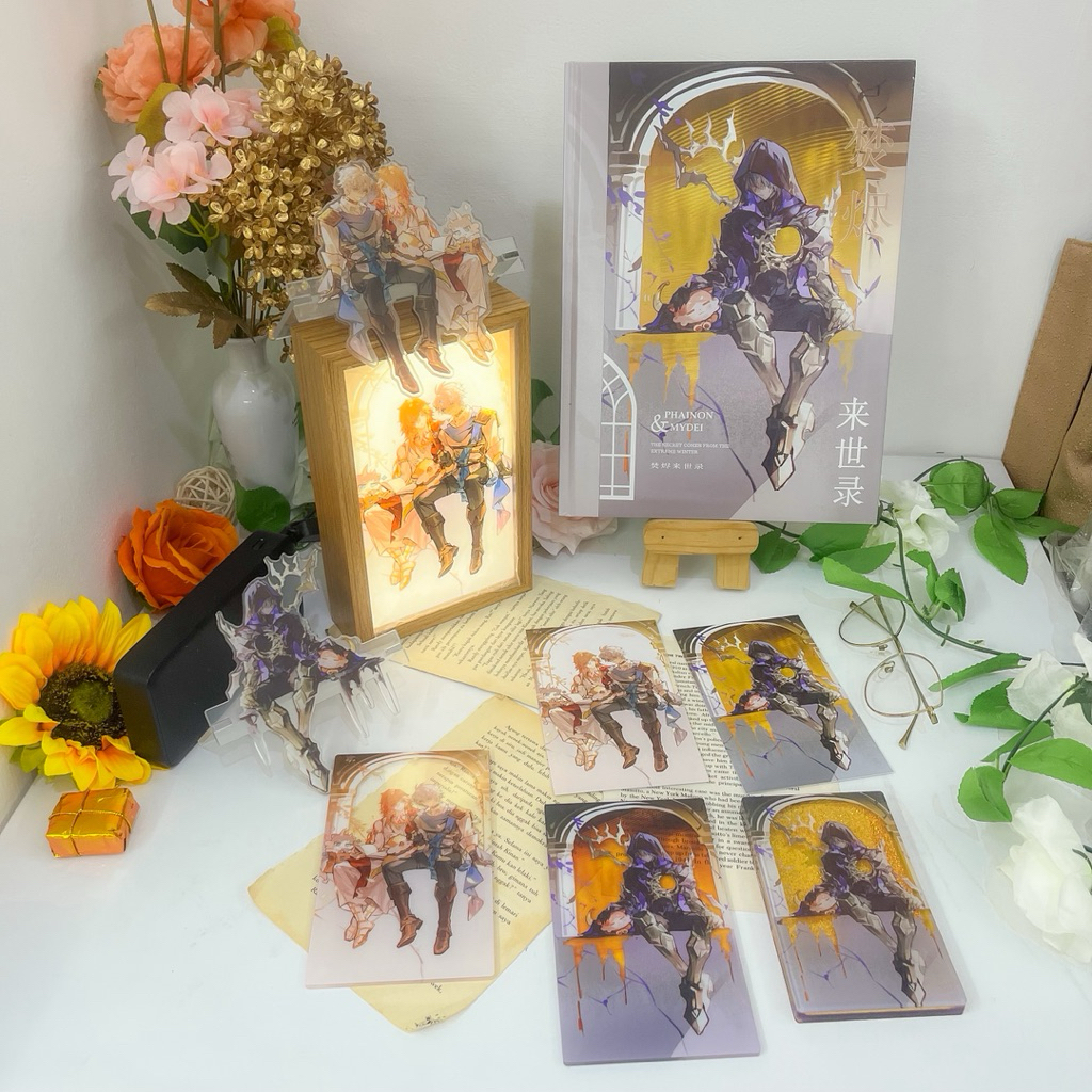 READY STOCK Honkai Star Rail HSR Phaidei Phainon x Mydei by iron Standee Nightlamp Artbook Comic Boo
