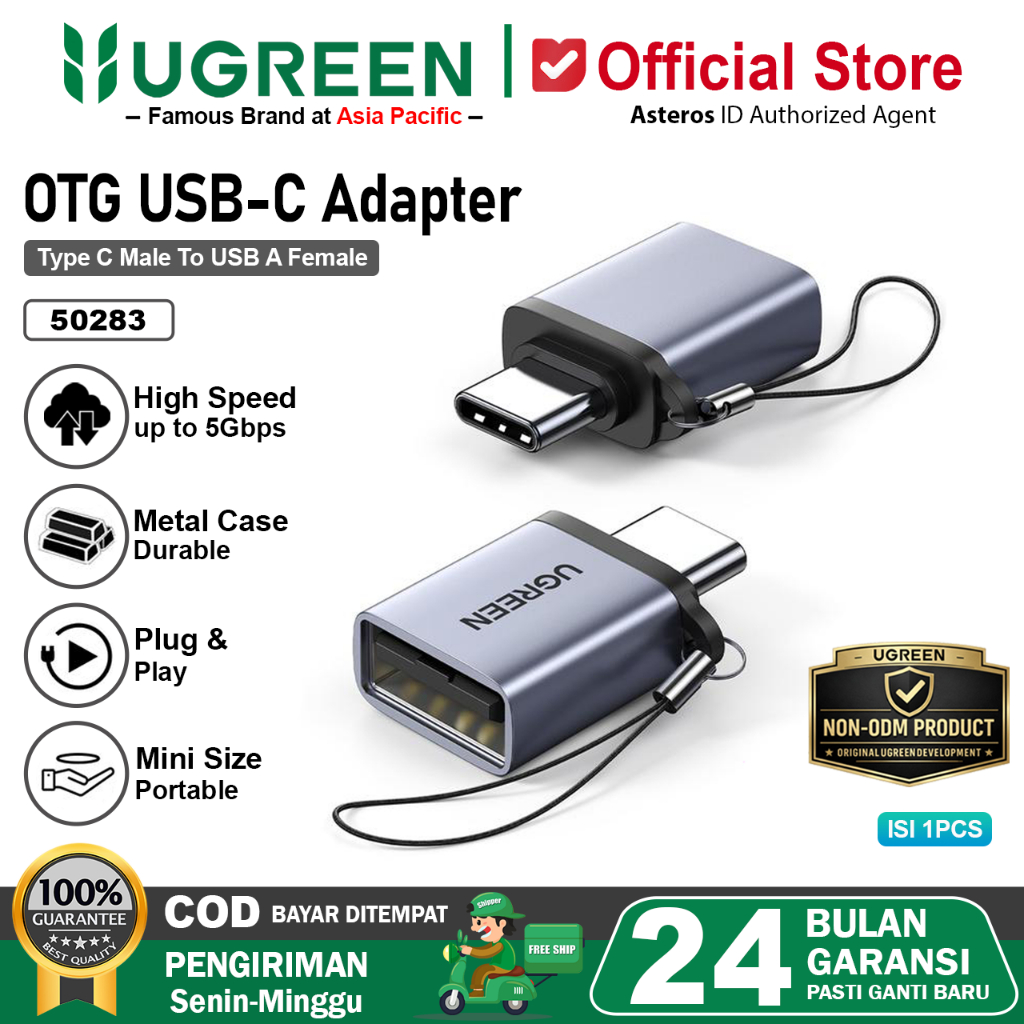 UGREEN Adapter OTG USB 3.1 Type C To USB 3.0 Female 50283
