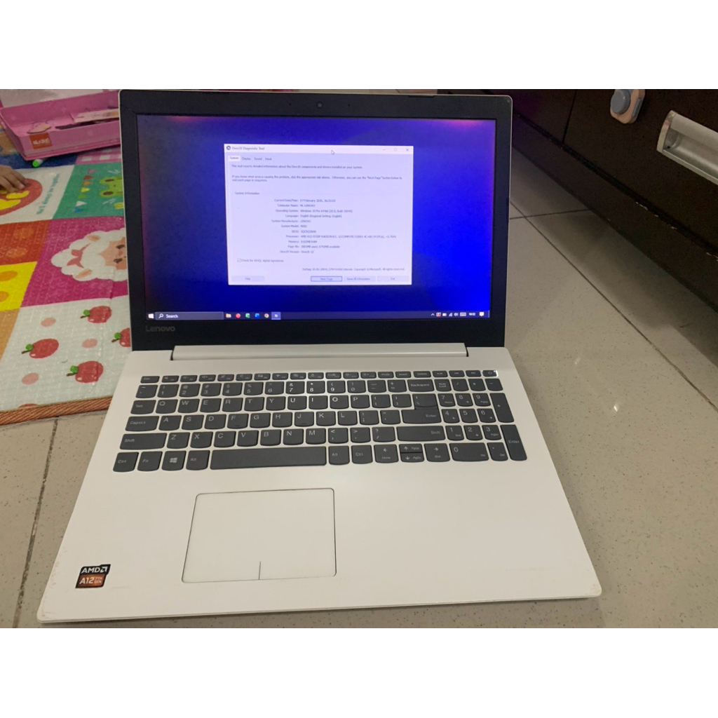 laptop lenovo 80xs ideapad 320-15ABR AMD A12 15 inch ram 8gb 1tb