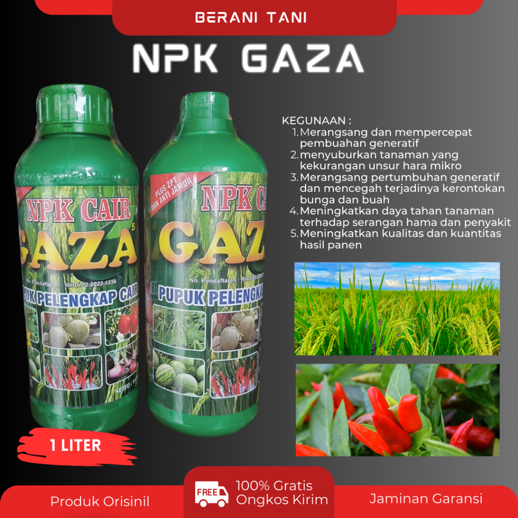 Pupuk Npk cair Gaza 1 lt