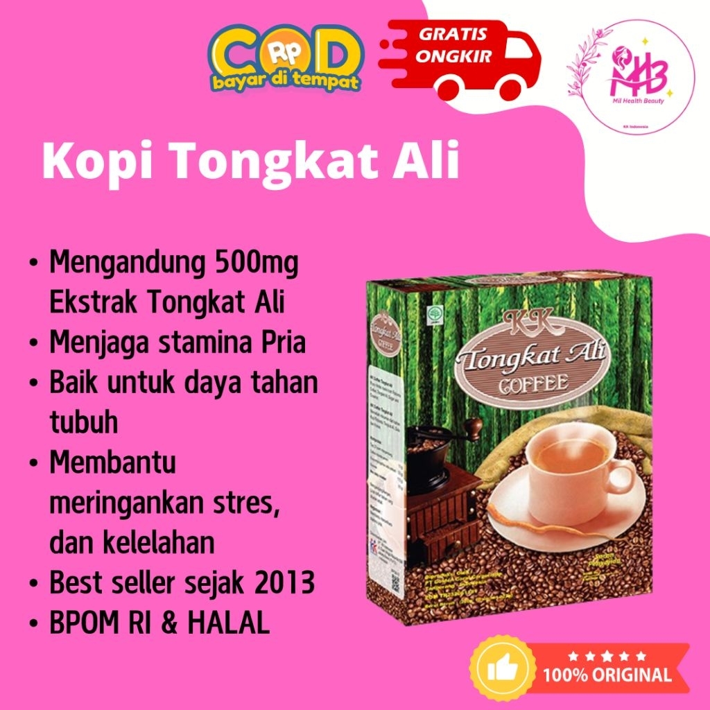 Kopi Tongkat Ali Bubuk Kopi Dengan Tongkat Ali Original KK Indonesia