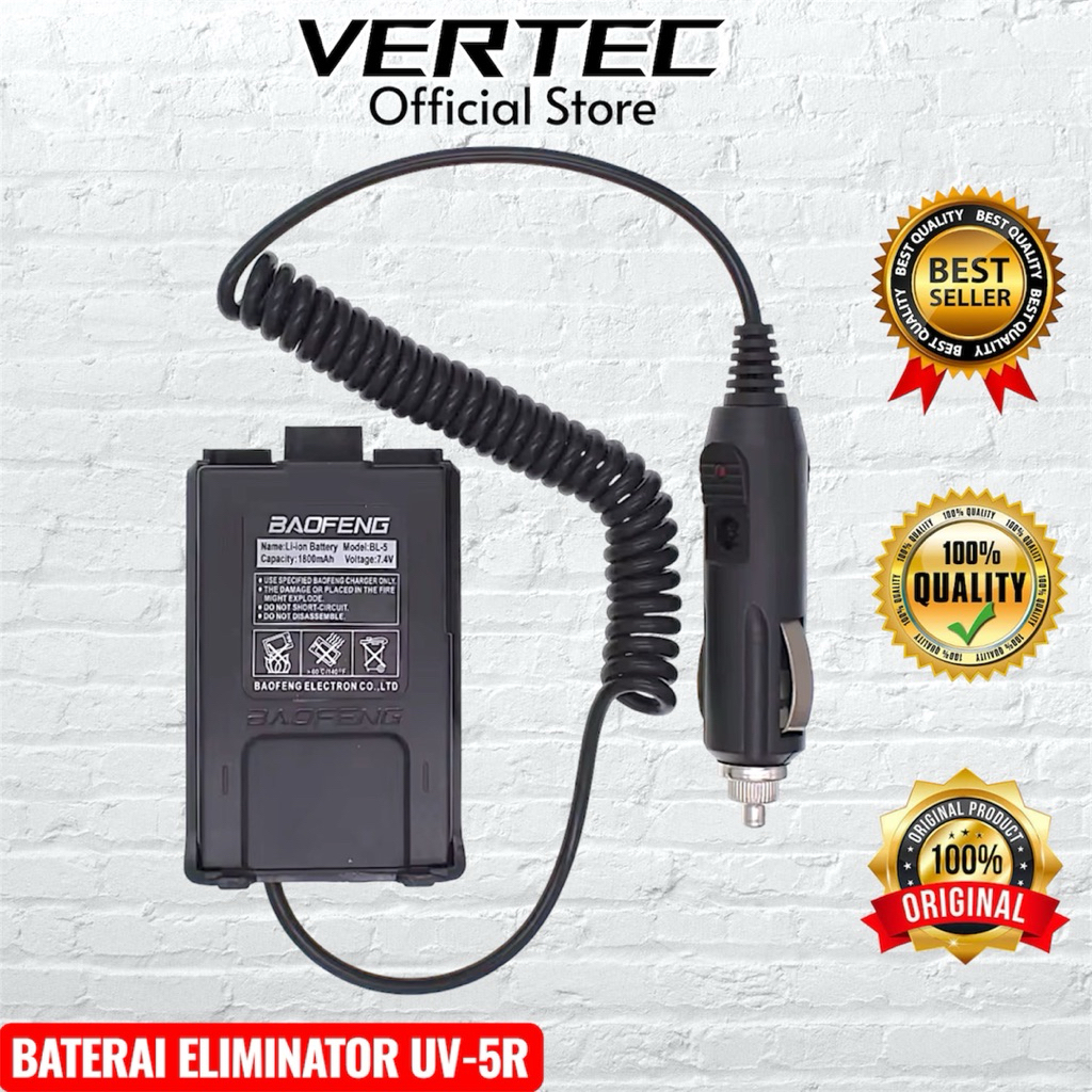 Baterai Eliminator HT Baofeng UV5R Compatible Vertec VT-5R Comteck Pofung BJH Merodith Texas TX-2 Be
