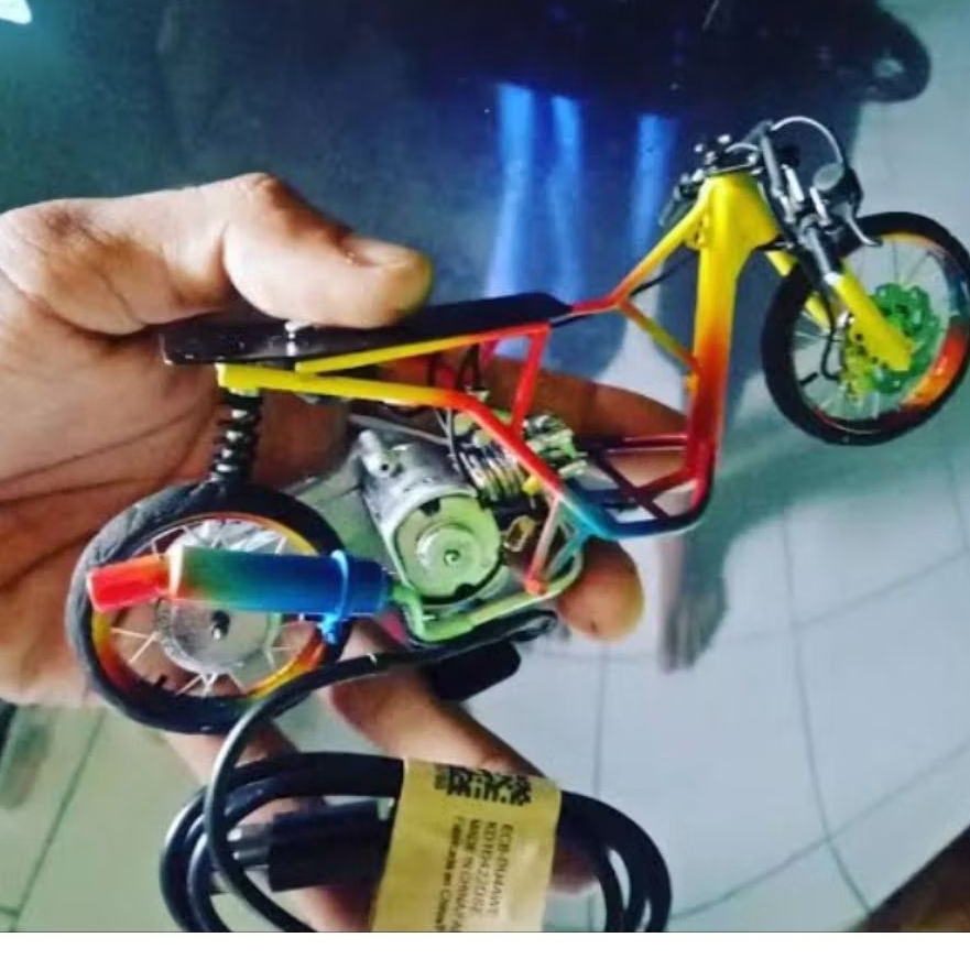 miniatur drag motor honda beat karbu downsize thailand