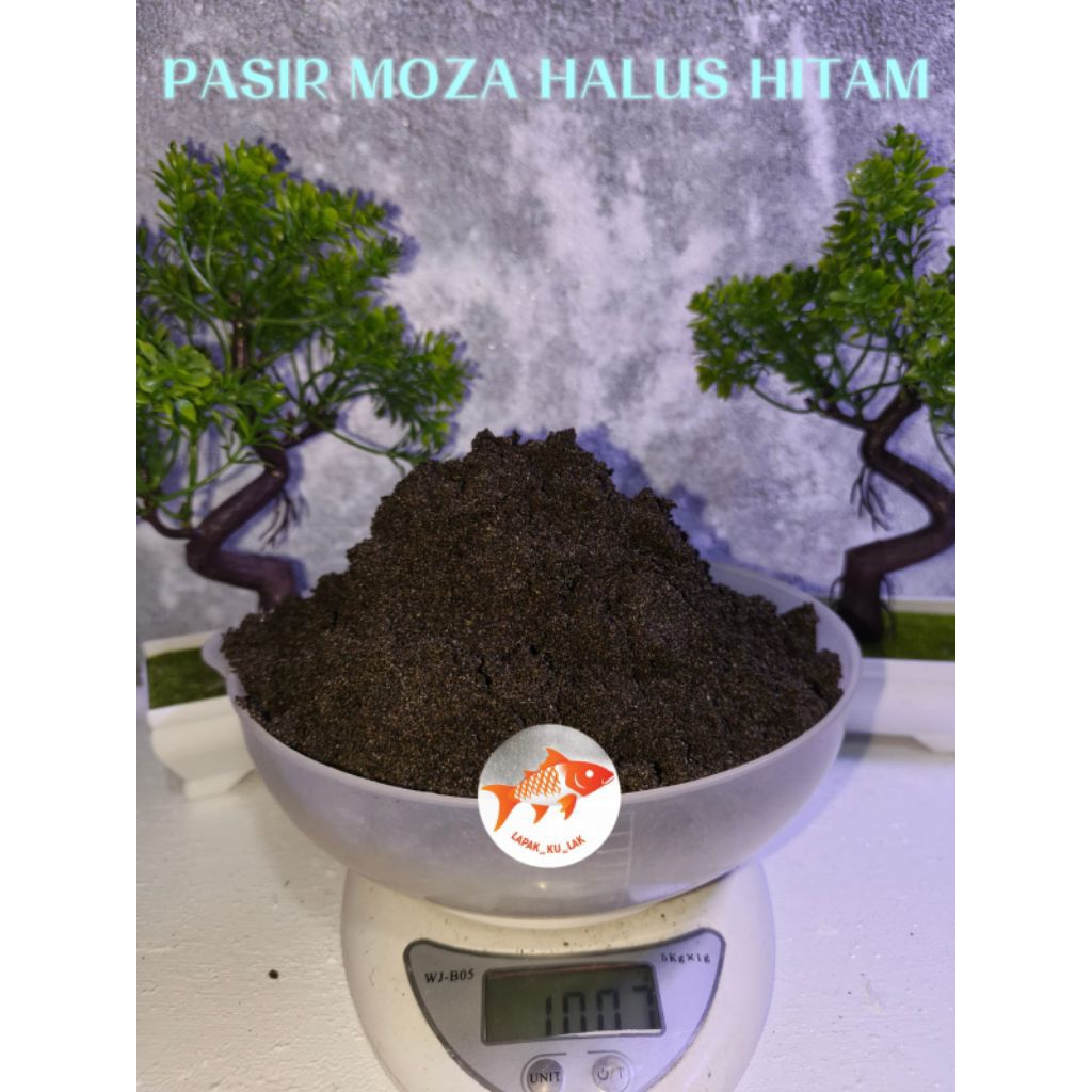 PASIR MOZA HALUS HITAM 1KG AQUARIUM AQUASCAPE