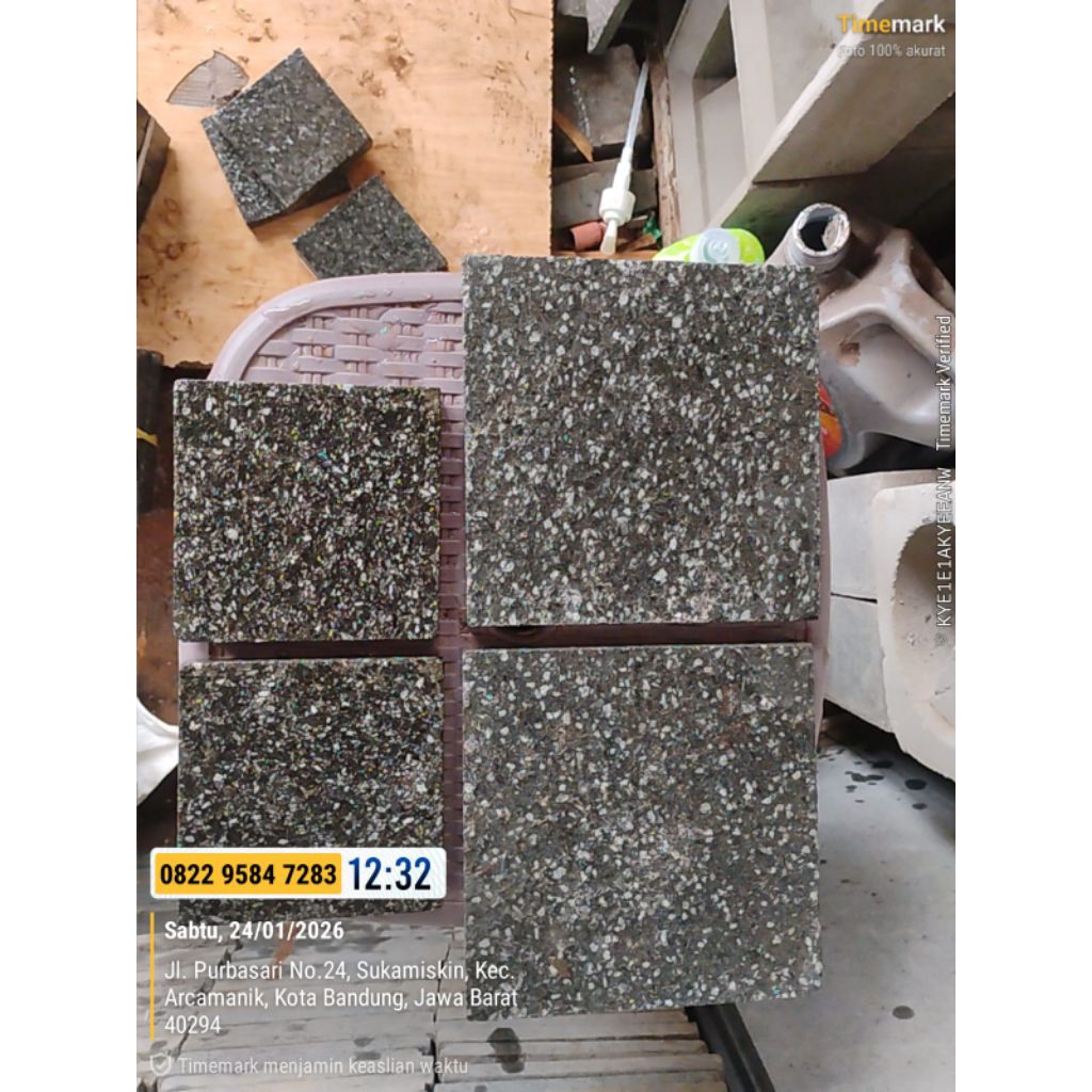 batu alam basalto 10x10 cm