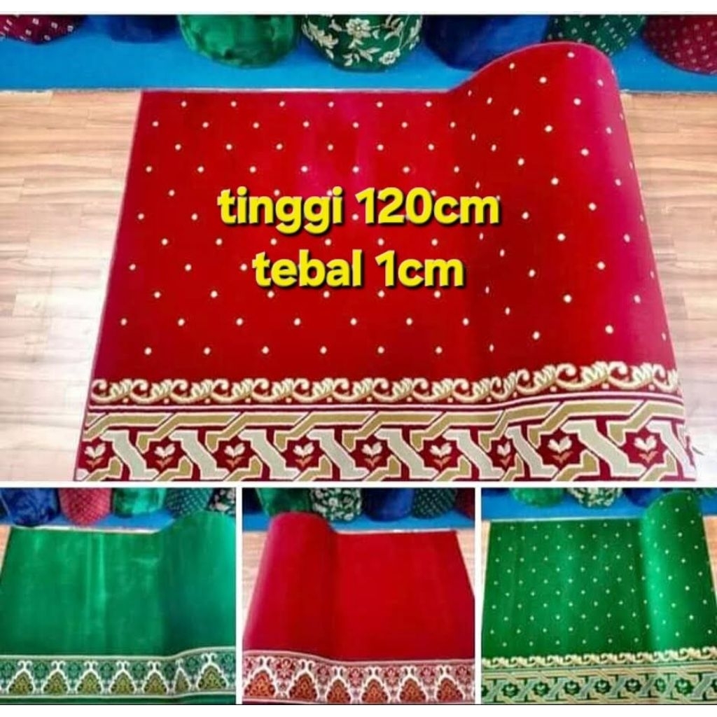 karpet sajadah meteran iransyar bulu lembut