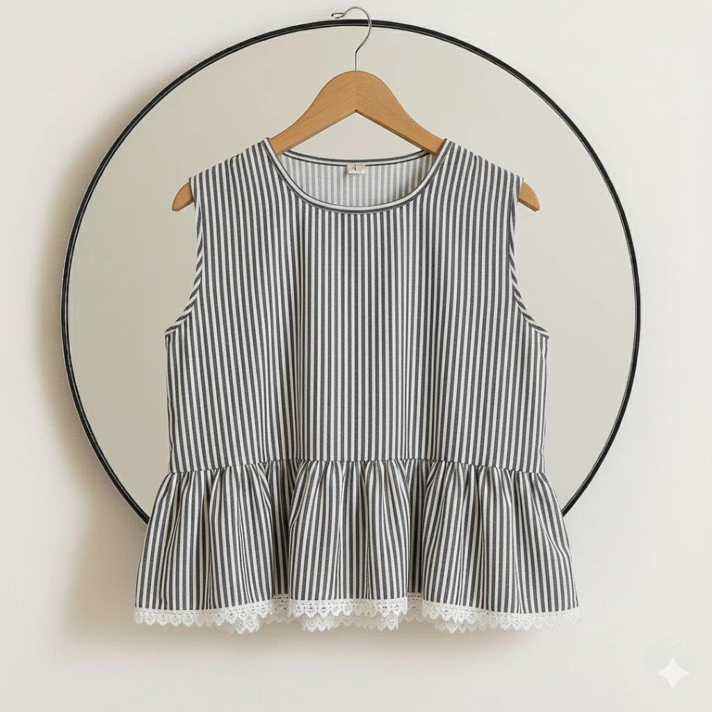 CLZT - Jena Vest Inner Renda Atasan Wanita Top Inner Peplum Blouse Inner Balon Atasan Wanita Casual 
