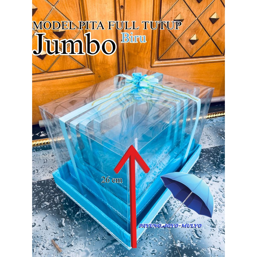 SATUAN // Kotak Seserahan Pernikahan Box Mika Tile Bunga Princess Ukuran XL Jumbo Standar satuan