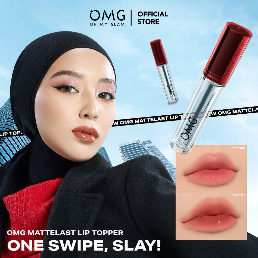 OMG OH MY GLAM Gloss Lip Finish 2.7g | Lip Gloss | Transform Your Lip Cream From MATTE to GLOSS for 