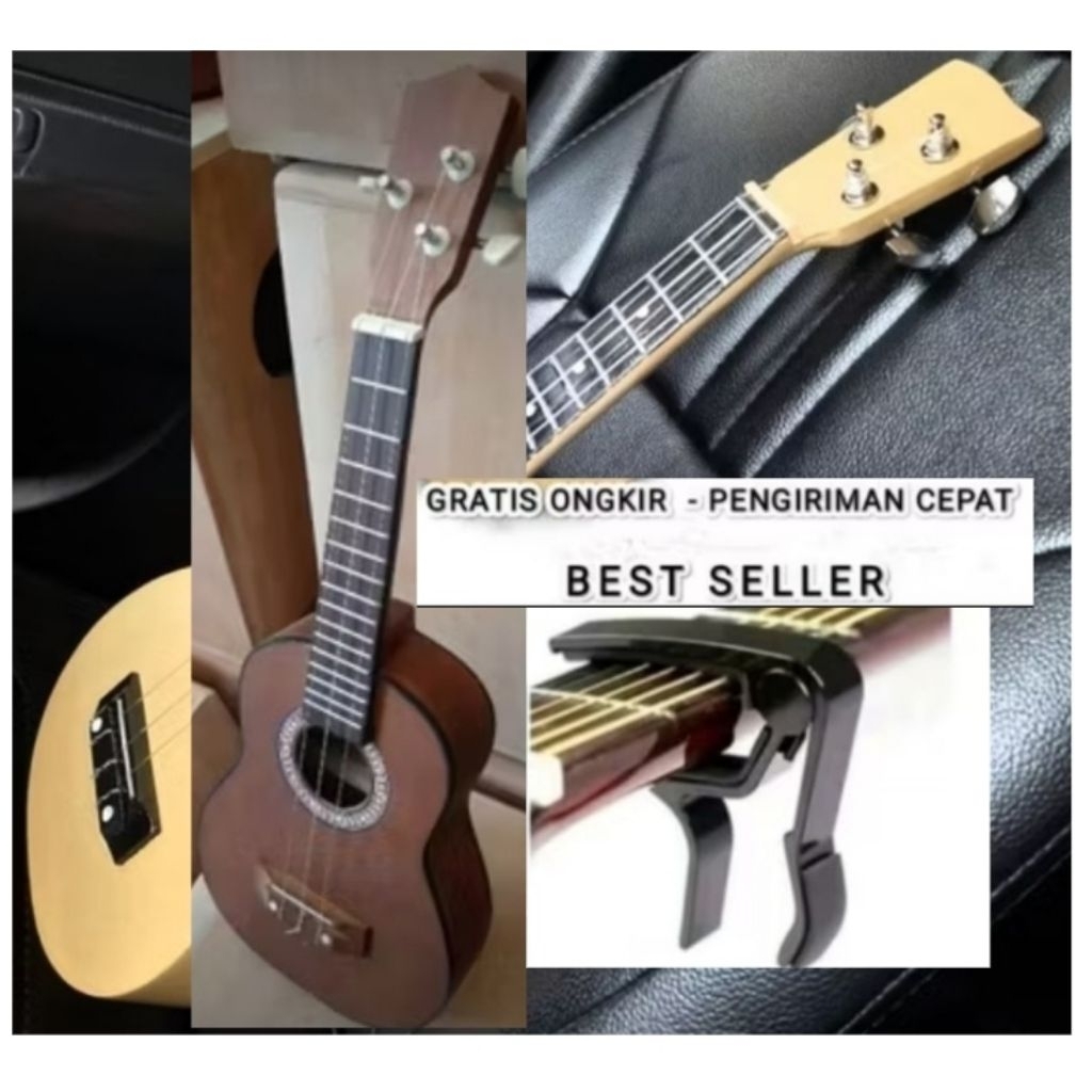 PROMO UKULELE SENAR 3 FREE PACKING KAYU */ PAKET LENGKAP UKULELE / UKULELE TERLARIS & KENTRUNG KENCR