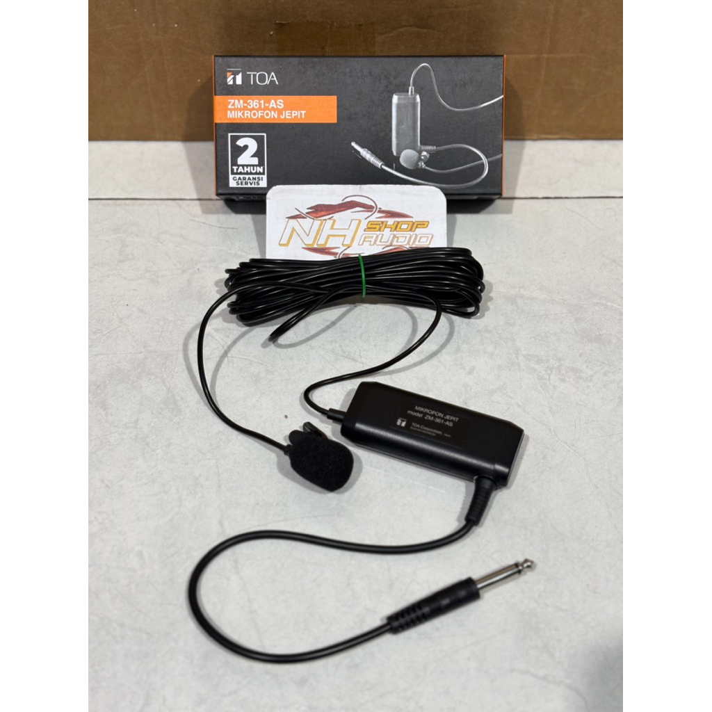 Mic Jepit TOA  ZM -361AS Condenser Clip On Microphone ZM-361-AS Mic Imam ZM361 TOA Original ZM 361AS
