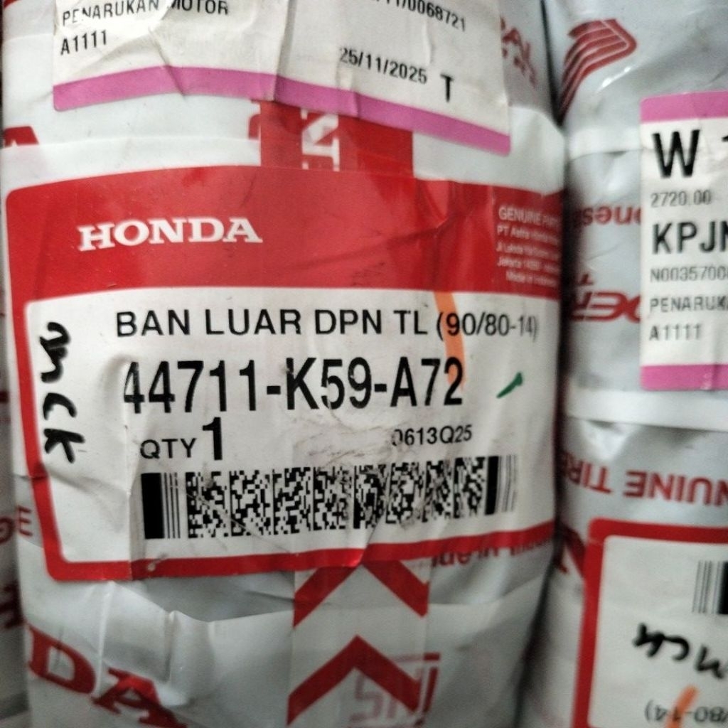 ban luar AHM tubles federal 90/80-14 depan Vario 150 new, Vario 160