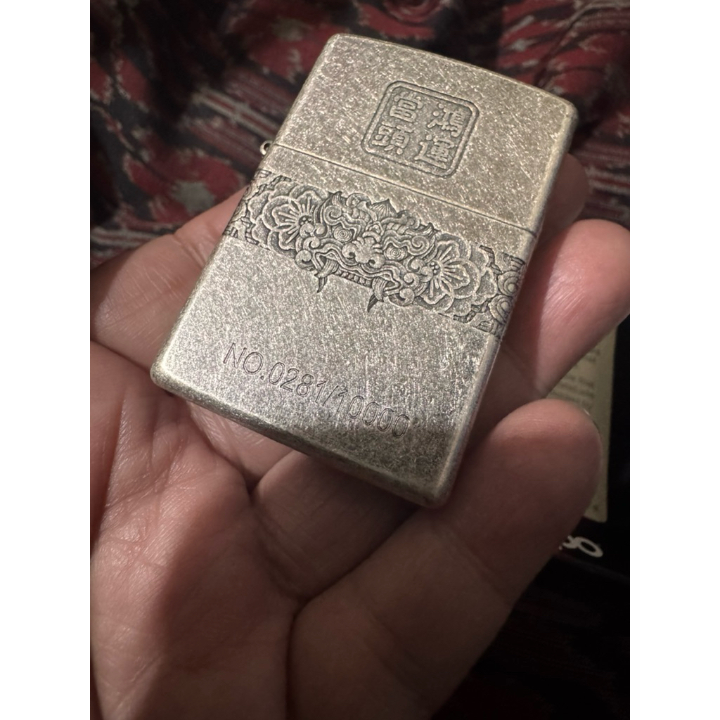 Zippo Barong Head  antik Silver  New Original Autentic Zippo