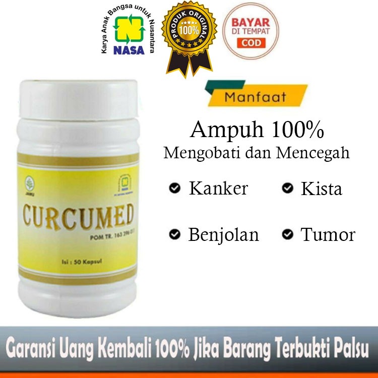 CURCUMED NASA 100% ORIGINAL | OBAT KANKER | OBAT BENJOLAN | OBAT TUMOR | PENCEGAH KANKER | PENCEGAH 