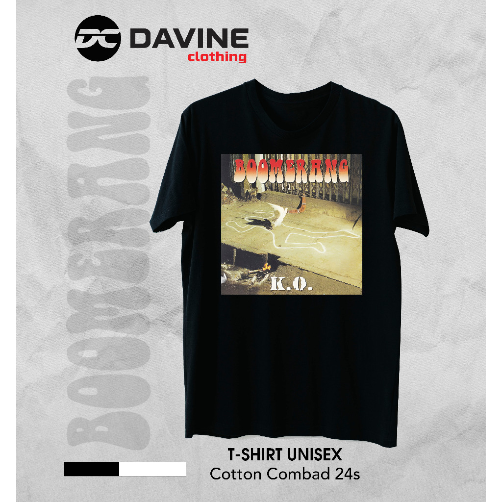 KAOS BAND BOOMERANG / KAOS BOOMERANG KO / TSHIRT BAND ROCK / KAOS DISTRO PRIA WANITA / KAOS COMBED 2