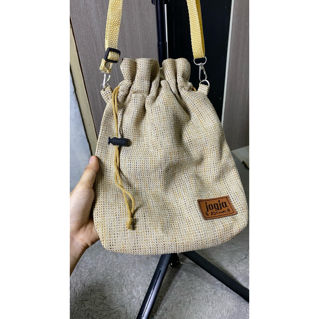 TAS SELEMPANG SERUT MINI GONI ASLI JOGJA