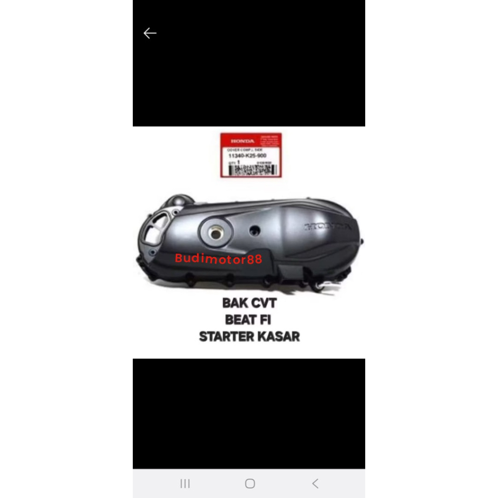 BAK BLOK CVT BEAT FI INJEKSI STARTER STATER KASAR 11340-K25-900 ORIGINAL
