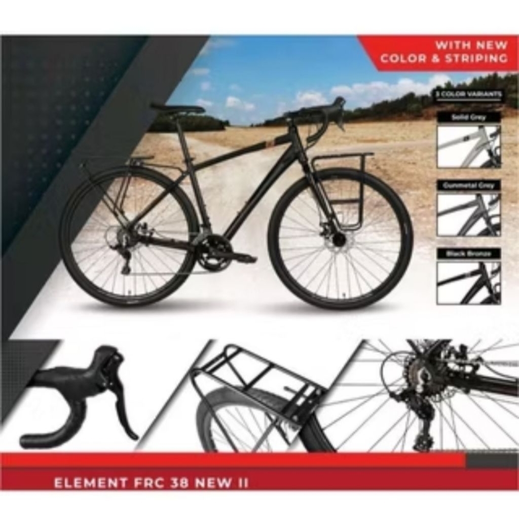 Sepeda Roadbike Element GRAVEL FRC 38. GRAVEL 700C