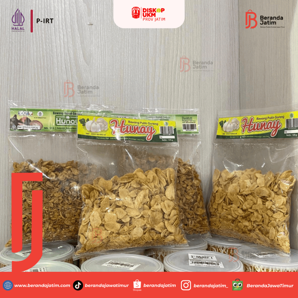 Bawang Goreng - Bawang Merah/Putih Goreng 125gr HUNAY