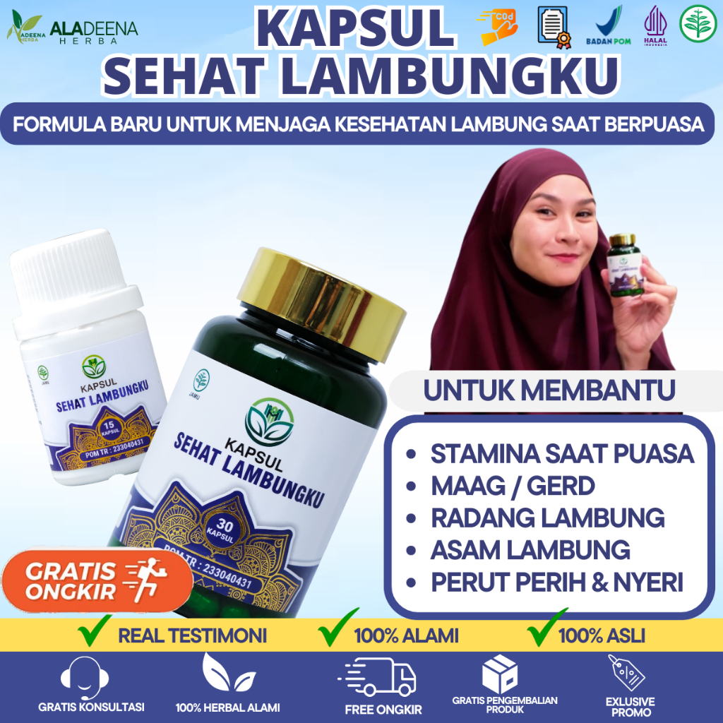 Obat Herbal Lambung Untuk Puasa Kuat Seharian Tanpa Perih Dan Mual Puasa Lancar Tanpa MAAG Kambuh - 