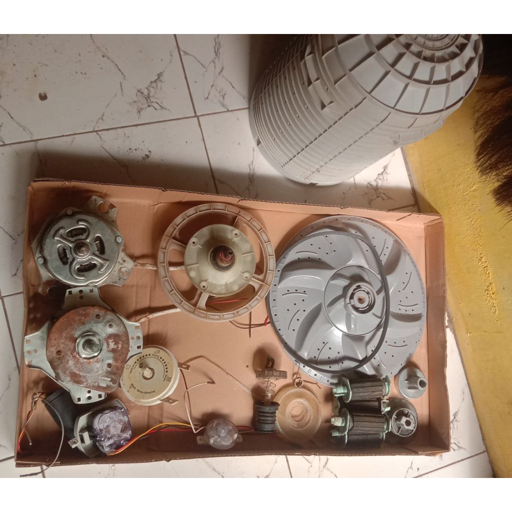 part bekas ori cabutan mesin cuci 2 tabung SANKEN