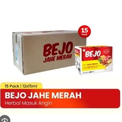 Tolak Angin Bejo Jahe Merah 1 Karton 15 Box